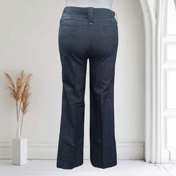 Dark Wash Wide-Leg Sailor Jeans by Kenar - Picture 6 of 9